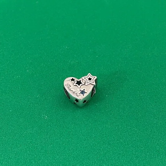 Pandora Thankful Heart & Stars Charm - Picture 4 of 5